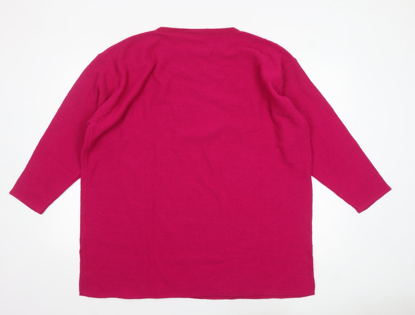 Womens UK Size 24/26 Damart Pink Pullover Jumper