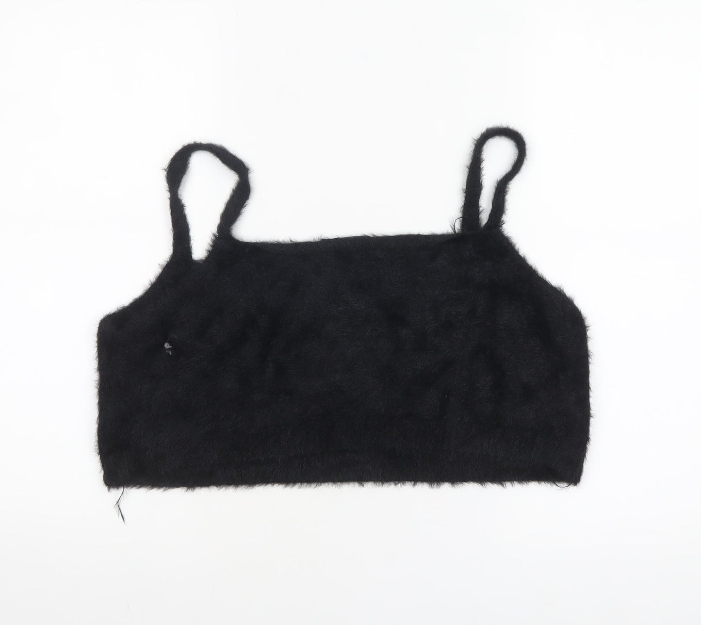 Womens UK Size XL Boohoo Black Camisole Tank