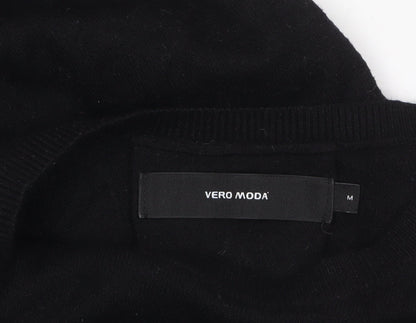 Vero Moda Women’s Black Knit Jumper Dress Size M Long Sleeve