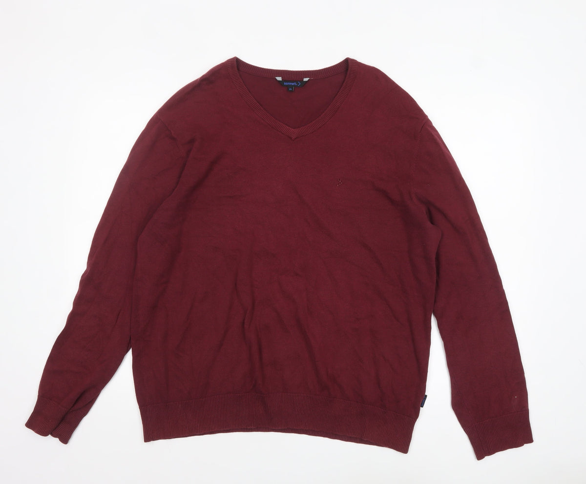 Mens UK Size XL Sonneti Red Pullover Jumper