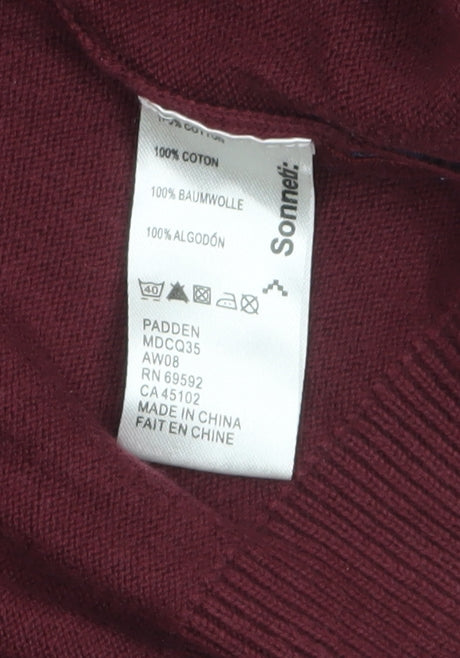Mens UK Size XL Sonneti Red Pullover Jumper