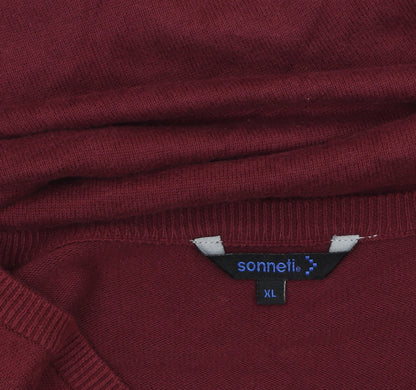 Mens UK Size XL Sonneti Red Pullover Jumper
