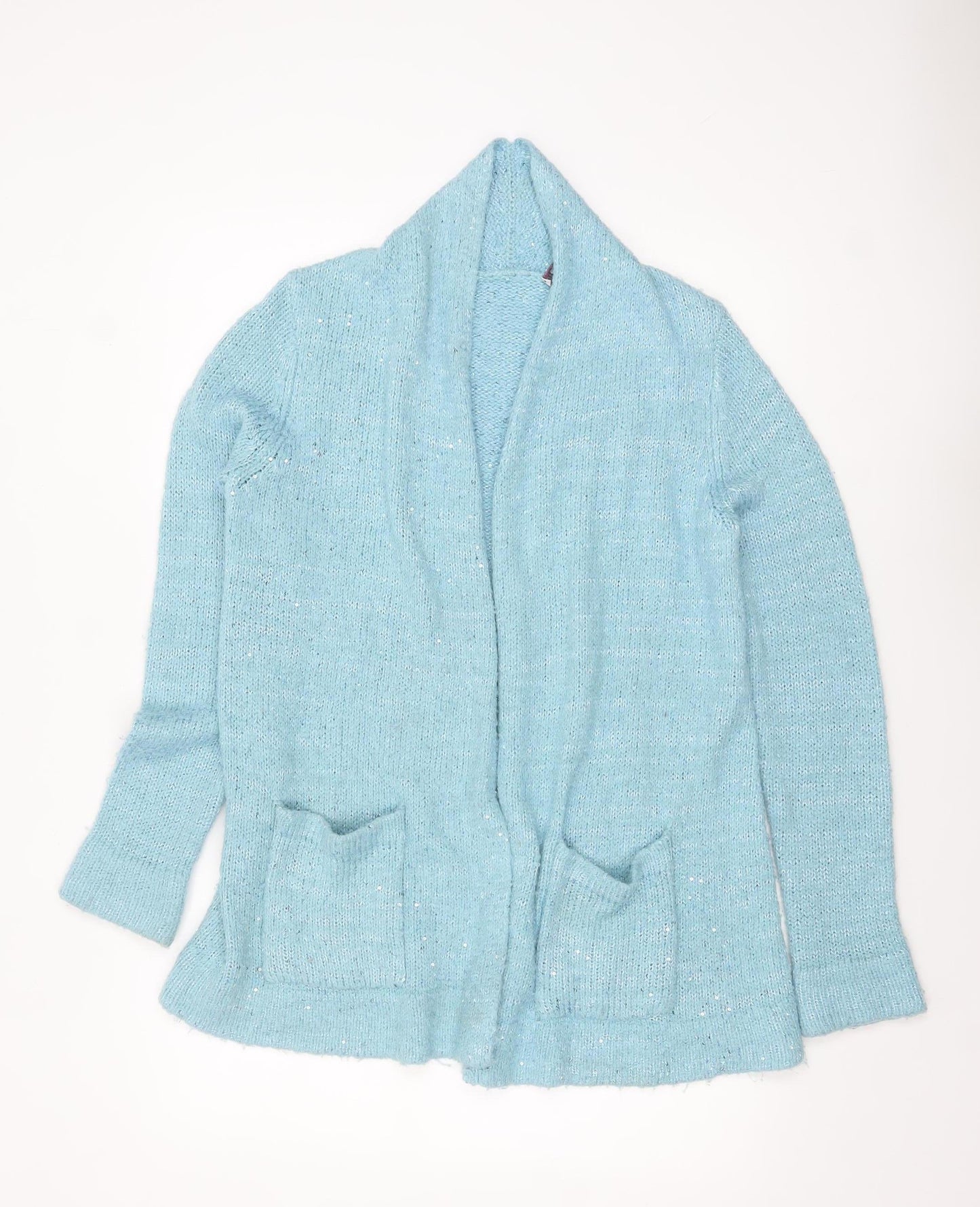 Womens UK Size M Isaac Mizrahi Live Blue Cardigan Jumper