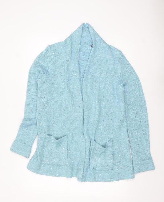 Womens UK Size M Isaac Mizrahi Live Blue Cardigan Jumper