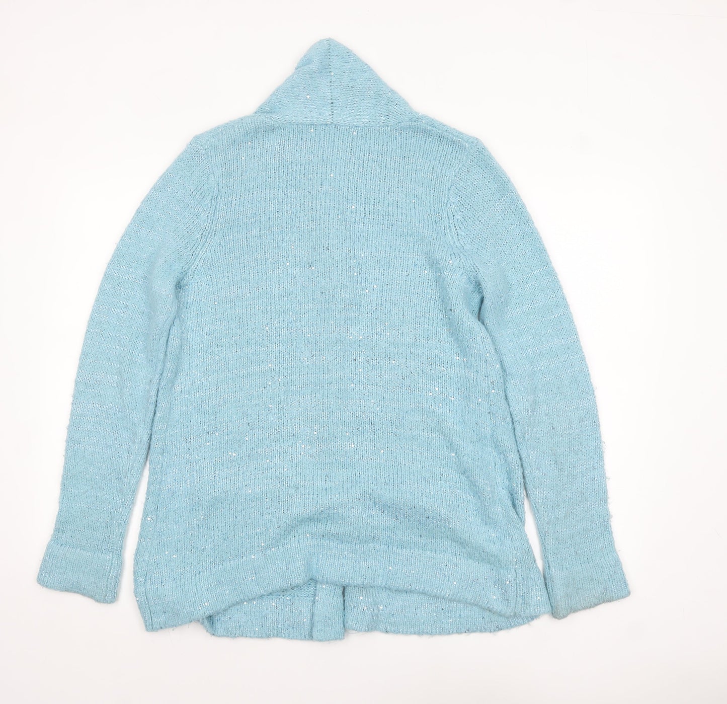 Womens UK Size M Isaac Mizrahi Live Blue Cardigan Jumper