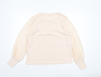 Womens UK Size 14 M&Co Pink Tunic Blouse