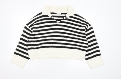 Womens UK Size S Topshop Black Pullover Jumper