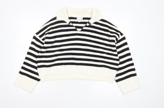 Womens UK Size S Topshop Black Pullover Jumper