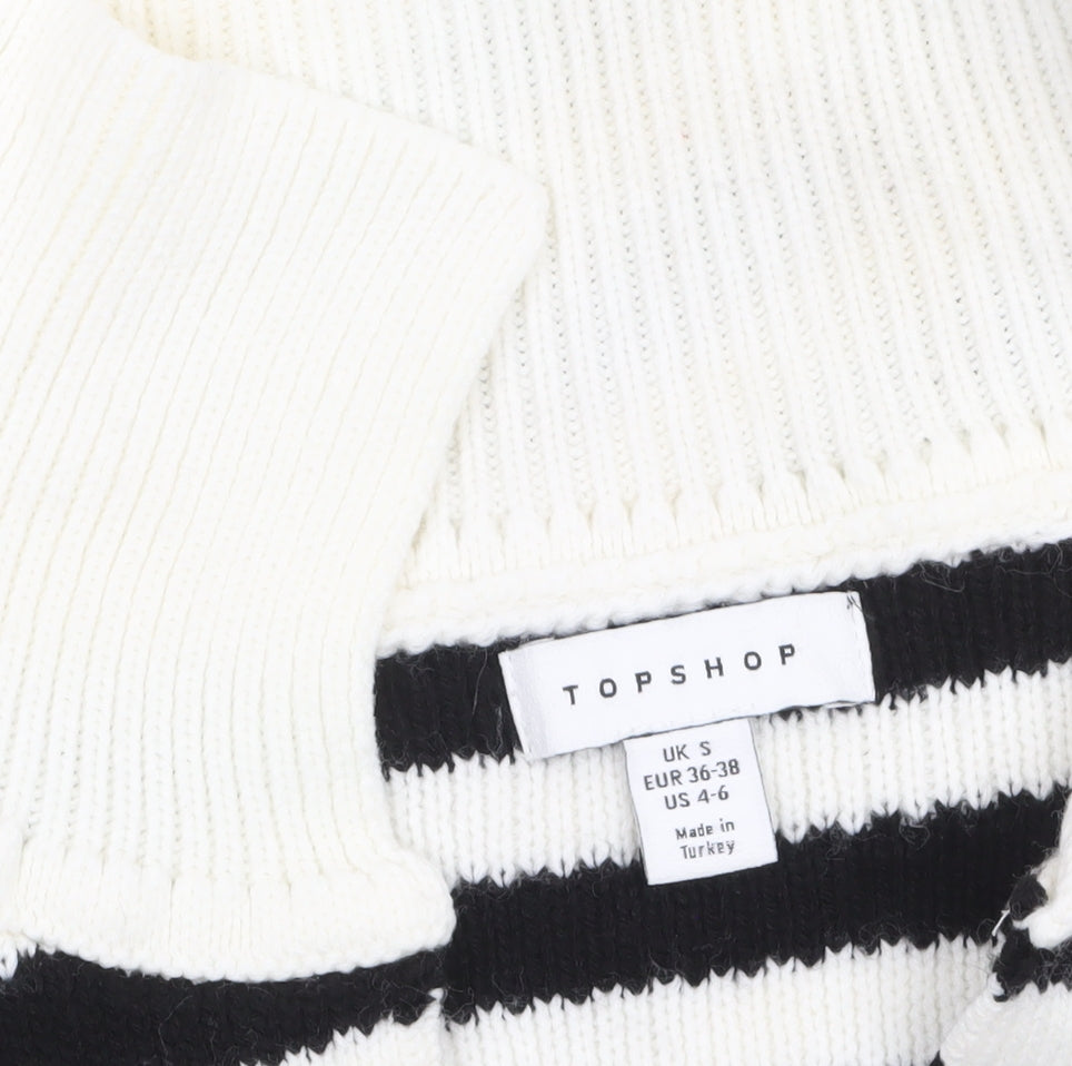 Womens UK Size S Topshop Black Pullover Jumper