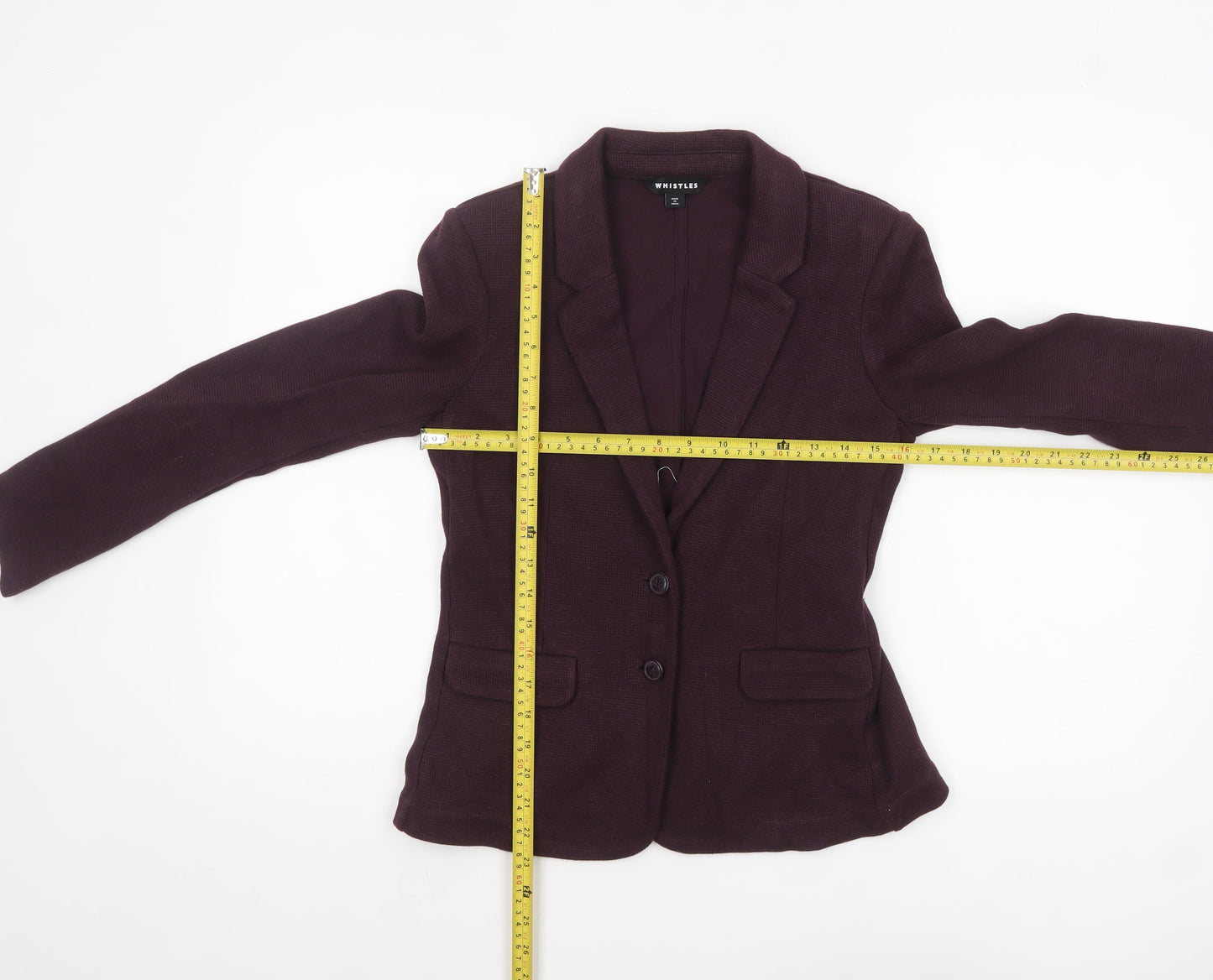 Womens UK Size 8 Whistles Regular Purple Blazer