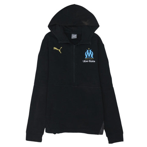 Mens UK Size M PUMA Black Pullover Hoodie