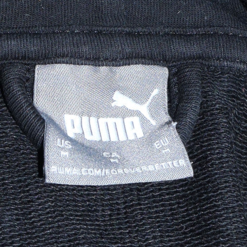 Mens UK Size M PUMA Black Pullover Hoodie