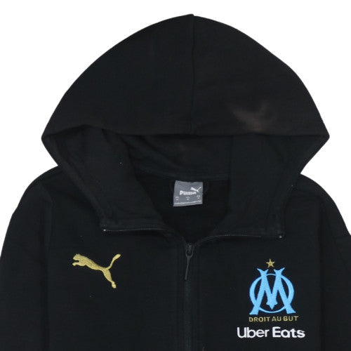 Mens UK Size M PUMA Black Pullover Hoodie