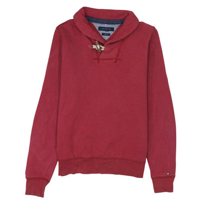 Mens UK Size M Tommy Hilfiger Red Pullover Sweatshirt