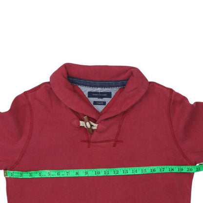Mens UK Size M Tommy Hilfiger Red Pullover Sweatshirt
