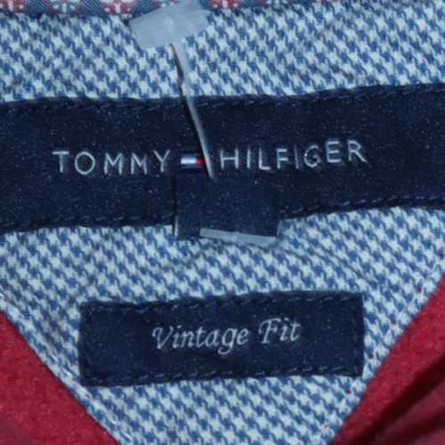 Mens UK Size M Tommy Hilfiger Red Pullover Sweatshirt