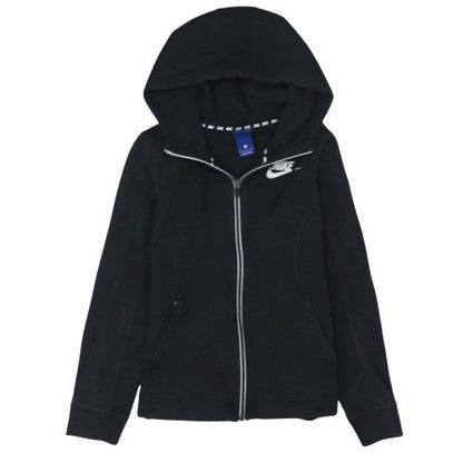 Womens UK Size S Nike Black Full Zip Hoodie