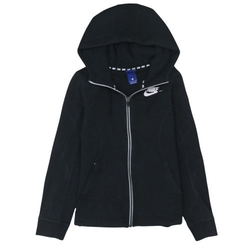 Womens UK Size S Nike Black Full Zip Hoodie