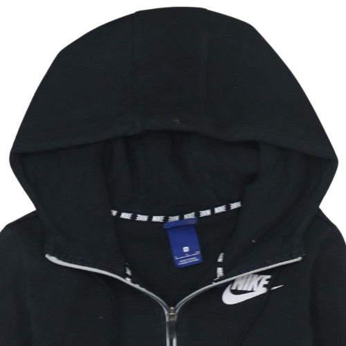 Womens UK Size S Nike Black Full Zip Hoodie