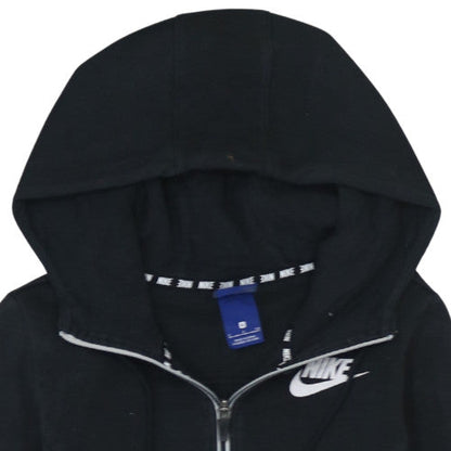 Womens UK Size S Nike Black Full Zip Hoodie