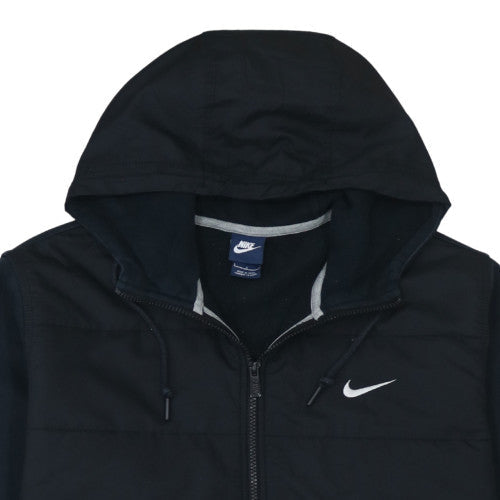 Mens UK Size L Nike Black Full Zip Hoodie