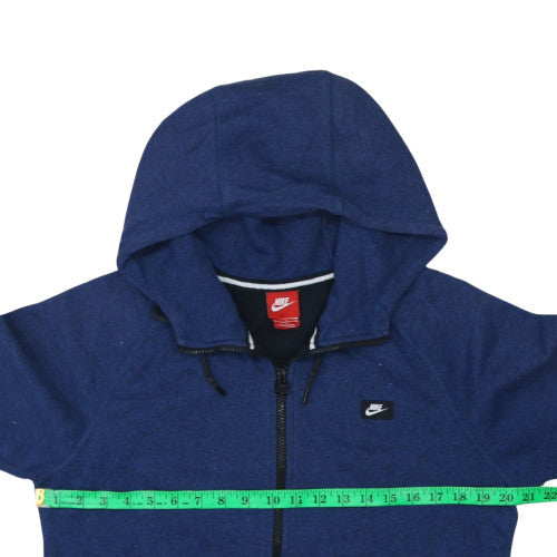 Mens UK Size S Nike Blue Full Zip Hoodie