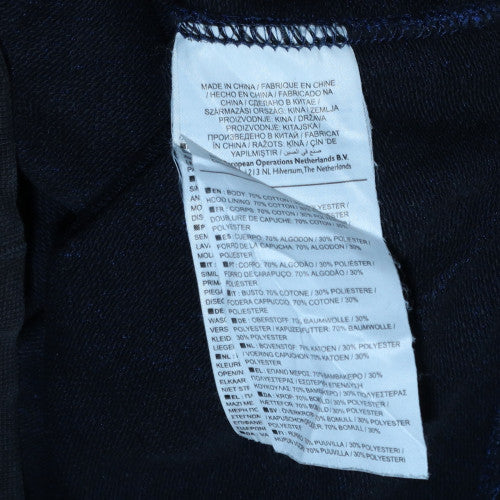 Mens UK Size S Nike Blue Full Zip Hoodie