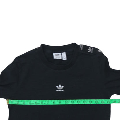 Womens UK Size 8 adidas Black Basic T-Shirt