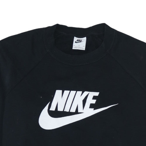 Womens UK Size M Nike Black Pullover Sweatshirt