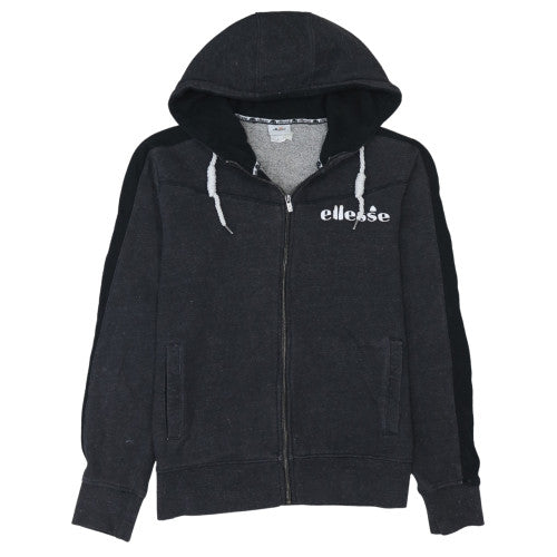 Mens UK Size L ellesse Black Full Zip Hoodie