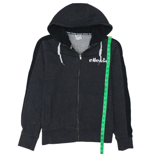 Mens UK Size L ellesse Black Full Zip Hoodie