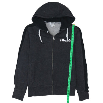 Mens UK Size L ellesse Black Full Zip Hoodie