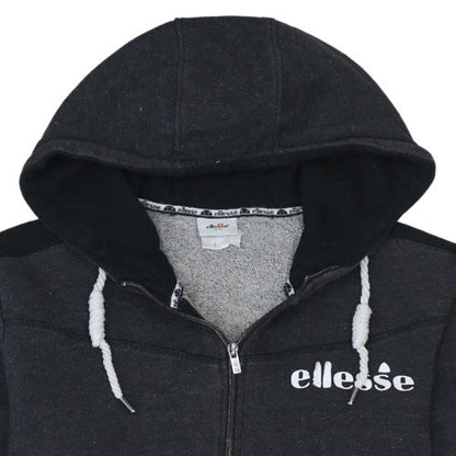 Mens UK Size L ellesse Black Full Zip Hoodie