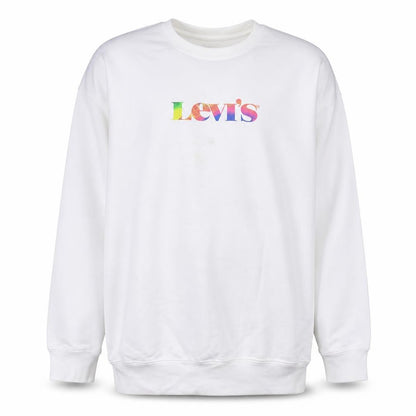 Mens UK Size 2XL Levi's White Pullover Sweatshirt