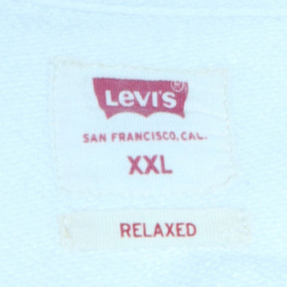 Mens UK Size 2XL Levi's White Pullover Sweatshirt
