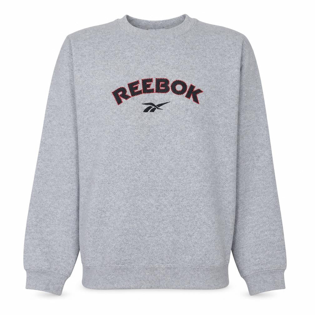 Mens UK Size XL Reebok Grey Pullover Sweatshirt