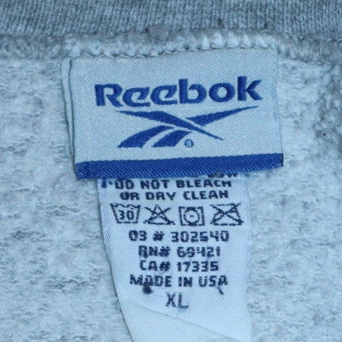 Mens UK Size XL Reebok Grey Pullover Sweatshirt