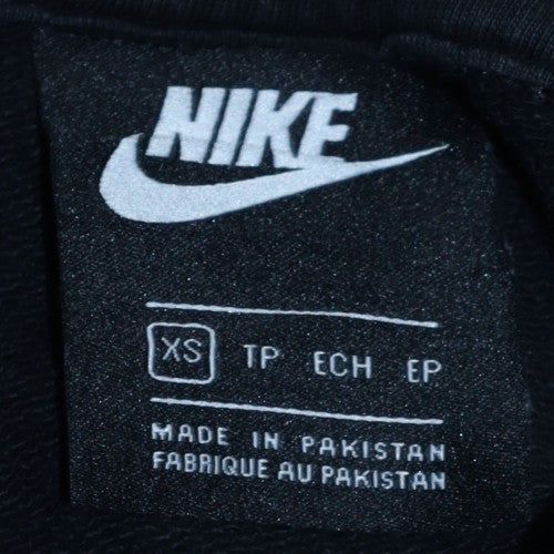 Womens UK Size XS Nike Black Pullover Hoodie