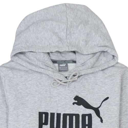 Womens UK Size 12 PUMA Grey Pullover Hoodie
