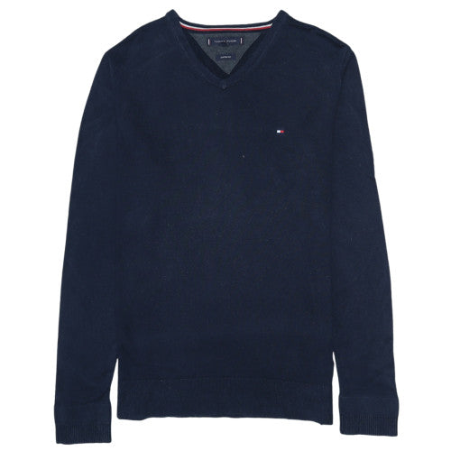 Mens UK Size M Tommy Hilfiger Blue Pullover Jumper