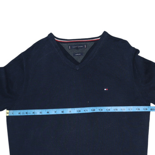 Mens UK Size M Tommy Hilfiger Blue Pullover Jumper