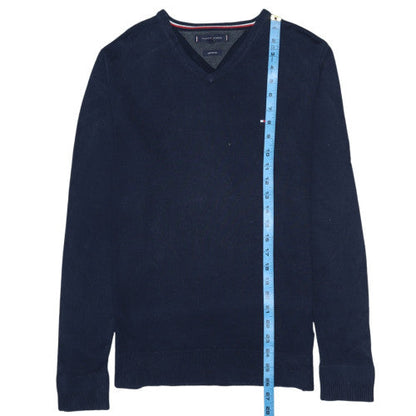Mens UK Size M Tommy Hilfiger Blue Pullover Jumper