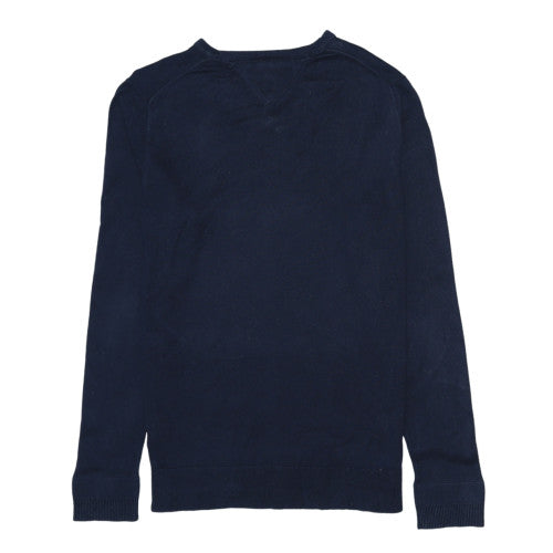 Mens UK Size M Tommy Hilfiger Blue Pullover Jumper