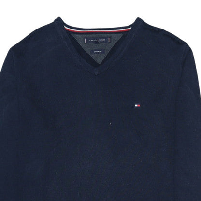 Mens UK Size M Tommy Hilfiger Blue Pullover Jumper