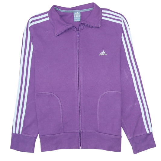 Adidas Women’s Purple Full Zip Track Jacket Size 14