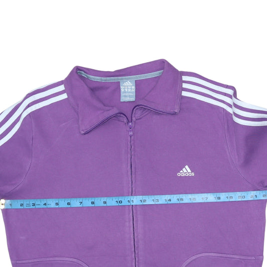 Adidas Women’s Purple Full Zip Track Jacket Size 14