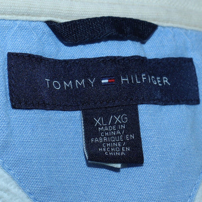 Mens UK Size XL Tommy Hilfiger White Henley Sweatshirt