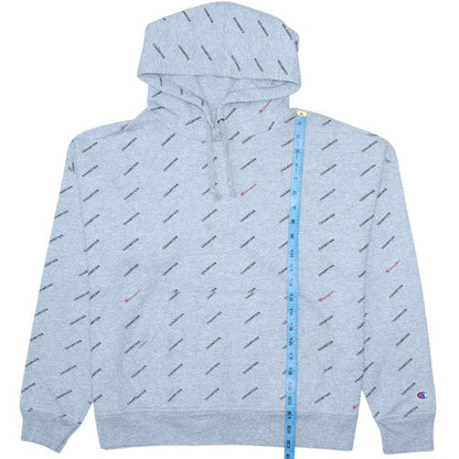 Womens UK Size L Champion Grey Pullover Hoodie