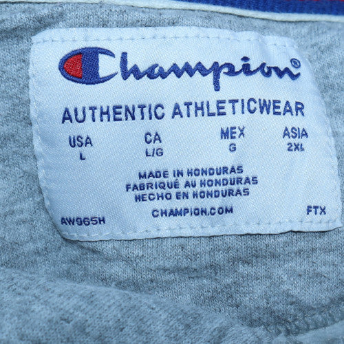 Womens UK Size L Champion Grey Pullover Hoodie