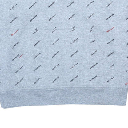 Womens UK Size L Champion Grey Pullover Hoodie